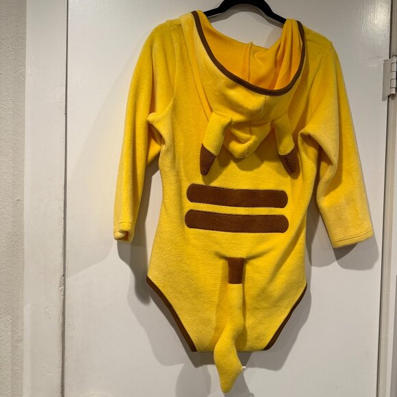 LittleForBig Pikachu Pokemon Cosplay Bodysuit – Size M – Super Soft Fleece - Picture 5 of 6